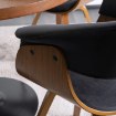 Mebel Elite Стул Ohio 2, велюровый, чёрный, из гнутой фанеры, ME.OHIO2/CZ/DG/V/K - Home Club, изображение 5