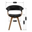 Mebel Elite Стул Ohio 2, велюровый, чёрный, из гнутой фанеры, ME.OHIO2/CZ/DG/V/K - Home Club, изображение 11