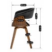 Mebel Elite Стул Ohio 2, велюровый, чёрный, из гнутой фанеры, ME.OHIO2/CZ/DG/V/K - Home Club, изображение 12