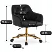 Mebel Elite Вращающееся кресло Konor, чёрное, велюровое, ME.KONOR/CZ/ZL/V/FO - Home Club, изображение 9