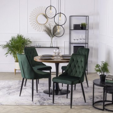 Mebel Elite Стілець Cork зеленого кольору з велюру, ME.CORK/Z/V/K - Home Club