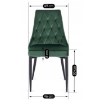 Mebel Elite Стілець Cork зеленого кольору з велюру, ME.CORK/Z/V/K - Home Club, зображення 10