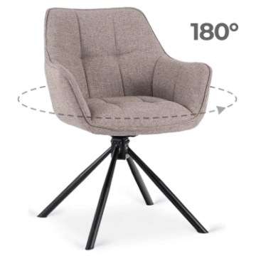 Mebel Elite Вращающееся кресло Peony 2 Cappuccino, ME.PEONY2/CAP/T/K - Home Club
