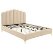 Mebel Elite Кровать 160x200 Gemini, бежевая, ME.GEMINI/160/BZ/T/LOZ - Home Club