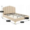 Mebel Elite Кровать 160x200 Gemini, бежевая, ME.GEMINI/160/BZ/T/LOZ - Home Club, изображение 3