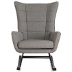 Mebel Elite Крісло-гойдалка Jackson, сіре, тканинне, ME.JACKSON/P/T/FW - Home Club, зображення 3