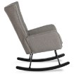 Mebel Elite Крісло-гойдалка Jackson, сіре, тканинне, ME.JACKSON/P/T/FW - Home Club, зображення 4