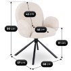 Mebel Elite Вращающееся кресло Musso, бежевое, с букле, ME.MUSSO/BZ/CZ/TB/K - Home Club, изображение 7