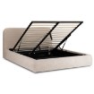 Mebel Elite Кровать 160x200 Bristol с ящиком для вещей, бежевая, из ткани букле, ME.BRISTOL/160/BZ/TB/LOZZPOJ - Home Club, изображение 4