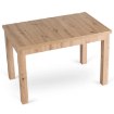 Mebel Elite Комплект: стіл Skubi 120–160 см, дуб Artisan, та 4 стільці Rodri, бежеві, W.SKUBI/DA/S/RODRI/BZ/D/V/Z4/K - Home Club, зображення 6
