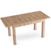 Mebel Elite Комплект: стіл Skubi 120–160 см, дуб Artisan, та 4 стільці Rodri, бежеві, W.SKUBI/DA/S/RODRI/BZ/D/V/Z4/K - Home Club, зображення 9