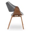 Mebel Elite Стілець Luise, сірий/горіх, велюровий, ME.LUISE/P/O/V/DG/K - Home Club, зображення 8