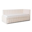 Mebel Elite Кровать 90x200 Villemo, кремовый букле, ME.VILLEMO/90/90/KR/TB/LOZWYS - Home Club, изображение 2