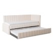 Mebel Elite Кровать 90x200 Villemo, кремовый букле, ME.VILLEMO/90/90/KR/TB/LOZWYS - Home Club, изображение 3