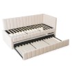 Mebel Elite Кровать 90x200 Villemo, кремовый букле, ME.VILLEMO/90/90/KR/TB/LOZWYS - Home Club, изображение 4