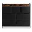 Mebel Elite Комод с ящиками Hudson 98 см, дуб рустикальный/чёрный, ME.HUDSON/DRU/CZ/KOM - Home Club, изображение 6