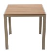 Chomik Алюминиевый садовый стол, бежевый, 80 x 80 x 73 см, ATO0395 - Home Club, изображение 2