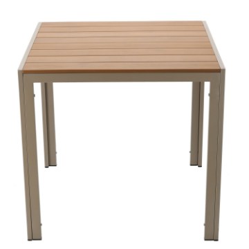 Chomik Алюмінієвий садовий стіл бежевого кольору 80 x 80 x 73 см, ATO0395 - Home Club