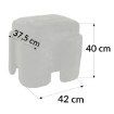 Kontrasto Пуф «Токио» 42x37,5x40 см, цвет «Шен», оливковый, Dw, Meb000695 - Home Club, изображение 3