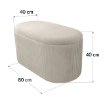 Kontrasto Пуф Bristol Duo 80x40x40 см Vel Экру Dw, Meb000714 - Home Club, изображение 3