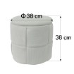 Kontrasto Пуф Nagoja 38x38x38 см, цвет «оливка», двойной, Meb000704 - Home Club, изображение 6