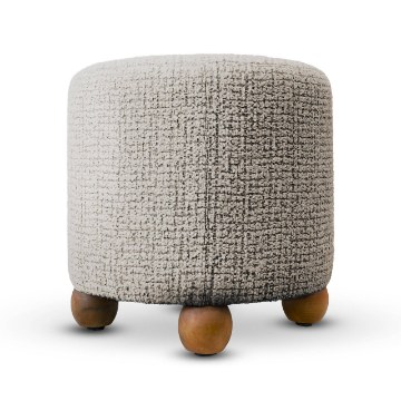 Kontrasto Пуф «Киото» 38x38x38 Plec, цвет «таупе»/орех, двухцветный, Meb000686 - Home Club