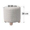 Kontrasto Пуф «Киото» 38x38x38 Plec, цвет «таупе»/орех, двухцветный, Meb000686 - Home Club, изображение 3