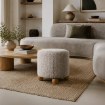 Kontrasto Пуф «Киото» 38x38x38 Plec, цвет «таупе»/орех, двухцветный, Meb000686 - Home Club, изображение 6