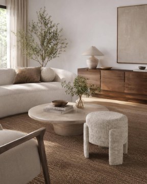 Kontrasto Пуф Osaka 42x42x40 см, цвет Szen, бежевый, двусторонний, Meb000700 - Home Club