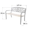 Kontrasto Lo1000-2 Садовая скамейка 126x52x73,50 см, 5.23.14140 - Home Club, изображение 9
