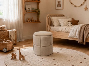 Kontrasto Пуф Nagoja 38x38x38 см Sztr бежевый Dw, Meb000706 - Home Club