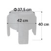 Kontrasto Пуф Osaka 42x42x40 см, черный, двусторонний, Meb000702 - Home Club, изображение 3