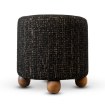 Kontrasto Пуф «Киото» 38x38x38 Plec, черный/орех, Meb000685 - Home Club