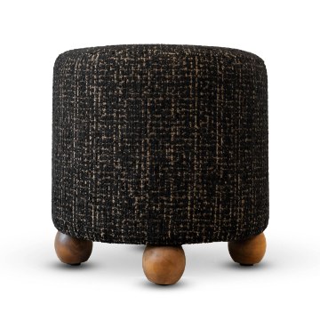 Kontrasto Пуф «Киото» 38x38x38 Plec, черный/орех, Meb000685 - Home Club