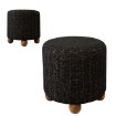 Kontrasto Пуф «Киото» 38x38x38 Plec, черный/орех, Meb000685 - Home Club, изображение 3