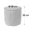Kontrasto Пуф Nagoja 38x38x38 см Sztr серый Dw, Meb000707 - Home Club, изображение 3