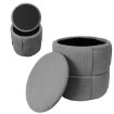 Kontrasto Пуф Nagoja 38x38x38 см Sztr серый Dw, Meb000707 - Home Club, изображение 4