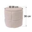 Kontrasto Пуф Nagoja 38x38x38 см Sztr, терракота, Dw, Meb000705 - Home Club, изображение 3