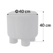 Kontrasto Пуф Hanoi 40x40x40 см Sztr, серый, Dw, Meb000698 - Home Club, изображение 5