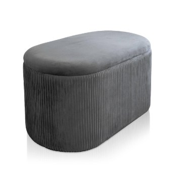 Kontrasto Пуф Bristol Duo 80x40x40 см, Vel, сірий, Meb000713 - Home Club
