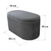 Kontrasto Пуф Bristol Duo 80x40x40 см, цвет: серый, Meb000713 - Home Club, изображение 4