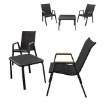 Kontrasto Комплект Malaga Wood для двоих, Черный, Двухместный, Meb000083 - Home Club, изображение 2