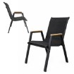Kontrasto Комплект Malaga Wood для двоих, Черный, Двухместный, Meb000083 - Home Club, изображение 4