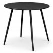 Kontrasto Стол Domo, чёрный, диаметр 80 × 72 см, для двух человек, Meb000088 - Home Club