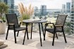 Kontrasto Стол Domo, чёрный, диаметр 80 × 72 см, для двух человек, Meb000088 - Home Club, изображение 5