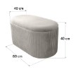 Kontrasto Пуф Bristol Duo 80x40x40 см, цвет Vel (бежевый), Dw, Meb000711 - Home Club, изображение 4