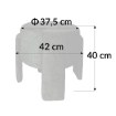 Kontrasto Пуф Osaka 42x42x40 см, цвет Szen (оливковый), Dw, Meb000703 - Home Club, изображение 4