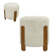 Kontrasto Пуф Seul 37x37x38 см Fut, цвет экрю/дуб Dw, Meb000691 - Home Club, изображение 3
