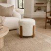 Kontrasto Пуф Seul 37x37x38 см Fut, цвет экрю/дуб Dw, Meb000691 - Home Club, изображение 8