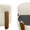 Kontrasto Пуф Seul 37x37x38 см Fut, цвет экрю/дуб Dw, Meb000691 - Home Club, изображение 9